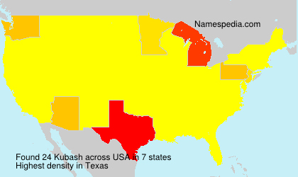 Surname Kubash in USA Surname Kubash in USA