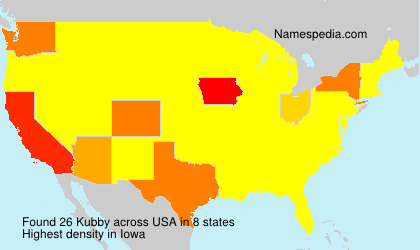 Surname Kubby in USA Surname Kubby in USA