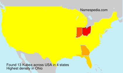 Surname Kubea in USA Surname Kubea in USA