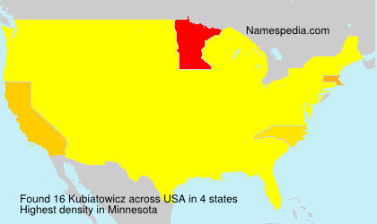 Surname Kubiatowicz in USA Surname Kubiatowicz in USA