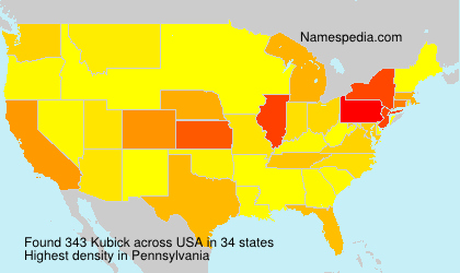 Surname Kubick in USA Surname Kubick in USA