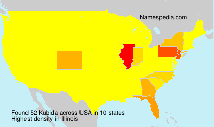 Surname Kubida in USA Surname Kubida in USA