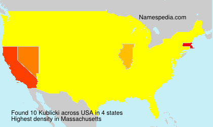 Surname Kublicki in USA Surname Kublicki in USA