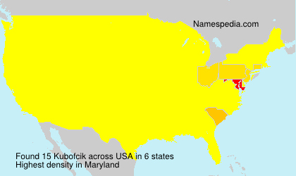 Surname Kubofcik in USA Surname Kubofcik in USA