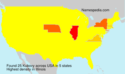 Surname Kubovy in USA Surname Kubovy in USA