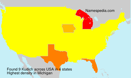 Surname Kudich in USA Surname Kudich in USA