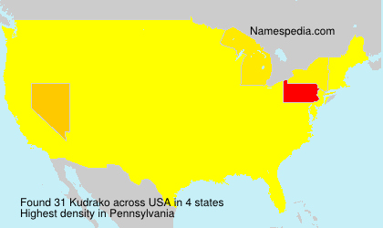 Surname Kudrako in USA Surname Kudrako in USA
