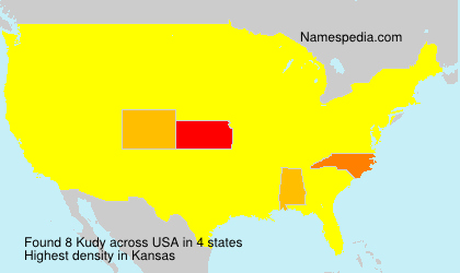 Surname Kudy in USA Surname Kudy in USA