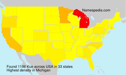 Surname Kue in USA Surname Kue in USA