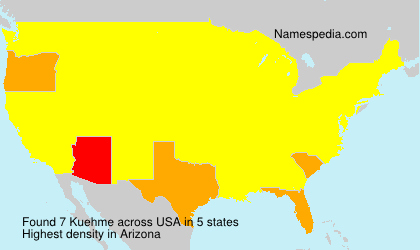 Surname Kuehme in USA Surname Kuehme in USA
