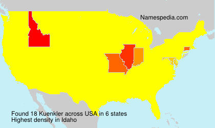 Surname Kuenkler in USA Surname Kuenkler in USA