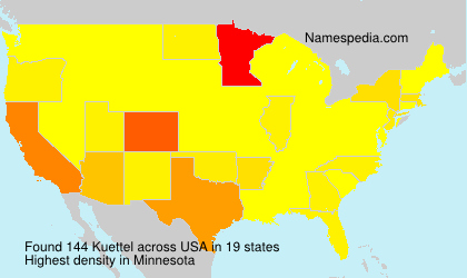 Surname Kuettel in USA Surname Kuettel in USA