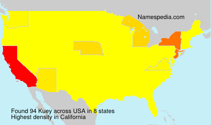 Surname Kuey in USA Surname Kuey in USA