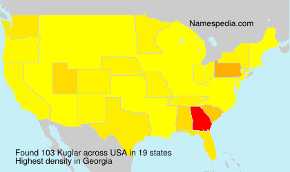 Surname Kuglar in USA Surname Kuglar in USA