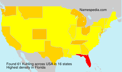 Surname Kuhling in USA Surname Kuhling in USA