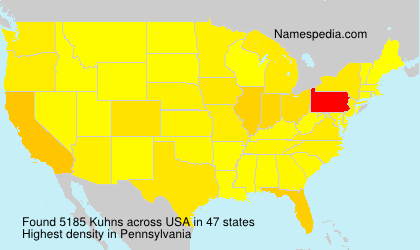 Surname Kuhns in USA Surname Kuhns in USA