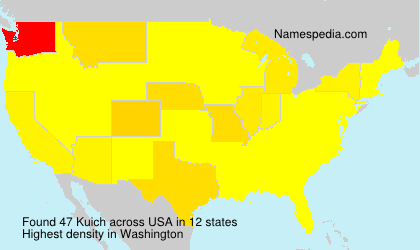 Surname Kuich in USA Surname Kuich in USA