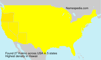 Surname Kukino in USA Surname Kukino in USA