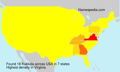 Surname Kukkala in USA Surname Kukkala in USA