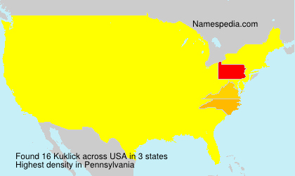 Surname Kuklick in USA Surname Kuklick in USA