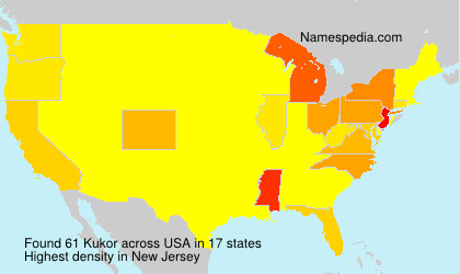 Surname Kukor in USA Surname Kukor in USA