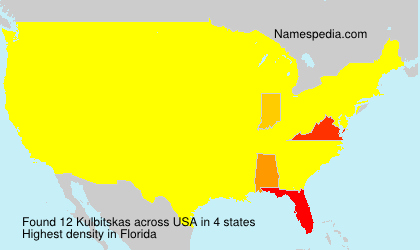 Surname Kulbitskas in USA Surname Kulbitskas in USA