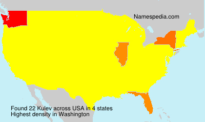 Surname Kulev in USA Surname Kulev in USA