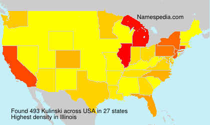 Surname Kulinski in USA Surname Kulinski in USA