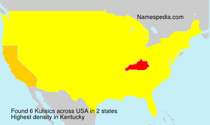 Surname Kulisics in USA Surname Kulisics in USA