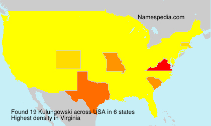 Surname Kulungowski in USA Surname Kulungowski in USA