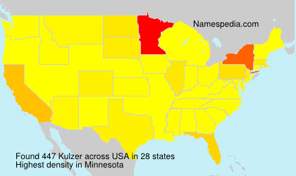 Surname Kulzer in USA Surname Kulzer in USA