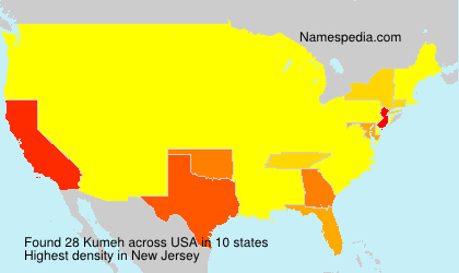 Surname Kumeh in USA Surname Kumeh in USA