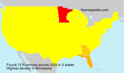 Surname Kummala in USA Surname Kummala in USA