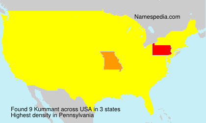 Surname Kummant in USA Surname Kummant in USA