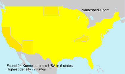 Surname Kunewa in USA Surname Kunewa in USA