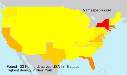 Surname Kunhardt in USA Surname Kunhardt in USA