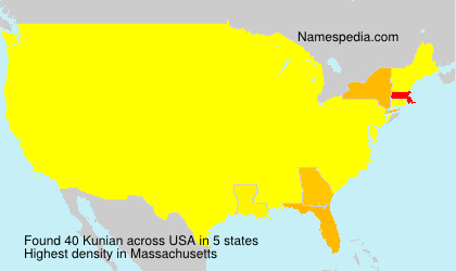 Surname Kunian in USA Surname Kunian in USA