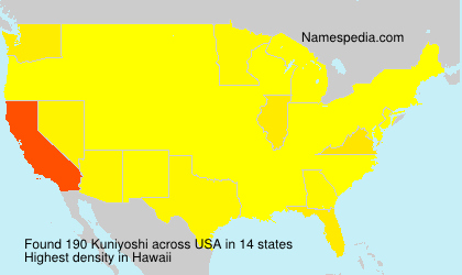 Surname Kuniyoshi in USA Surname Kuniyoshi in USA