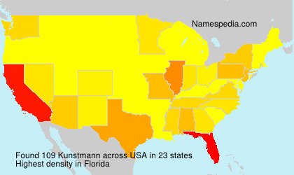 Surname Kunstmann in USA Surname Kunstmann in USA
