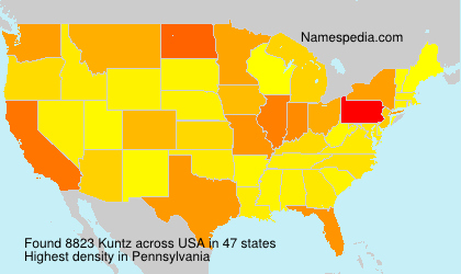 Surname Kuntz in USA Surname Kuntz in USA