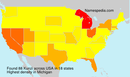 Surname Kunzi in USA Surname Kunzi in USA