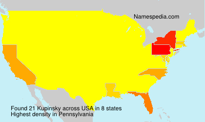 Surname Kupinsky in USA Surname Kupinsky in USA