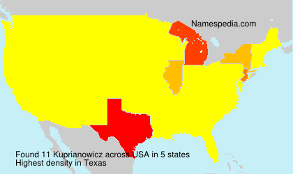 Surname Kuprianowicz in USA Surname Kuprianowicz in USA