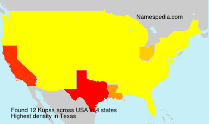 Surname Kupsa in USA Surname Kupsa in USA