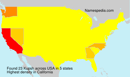 Surname Kupsh in USA Surname Kupsh in USA