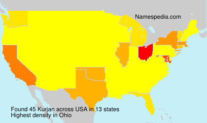 Surname Kurjan in USA