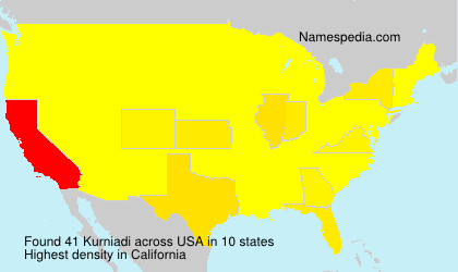 Surname Kurniadi in USA Surname Kurniadi in USA