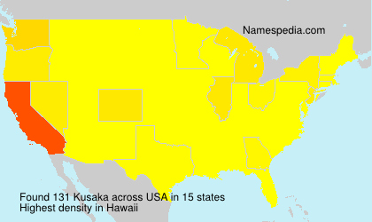 Surname Kusaka in USA