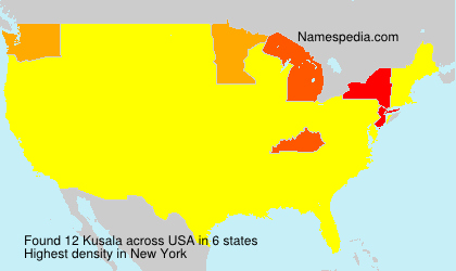 Surname Kusala in USA Surname Kusala in USA