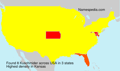 Surname Kuschmider in USA Surname Kuschmider in USA